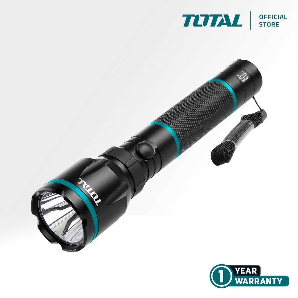 TOTAL Tools Flashlight + Battery (450 Lumens) TCFL1865051 | Shopee Malaysia