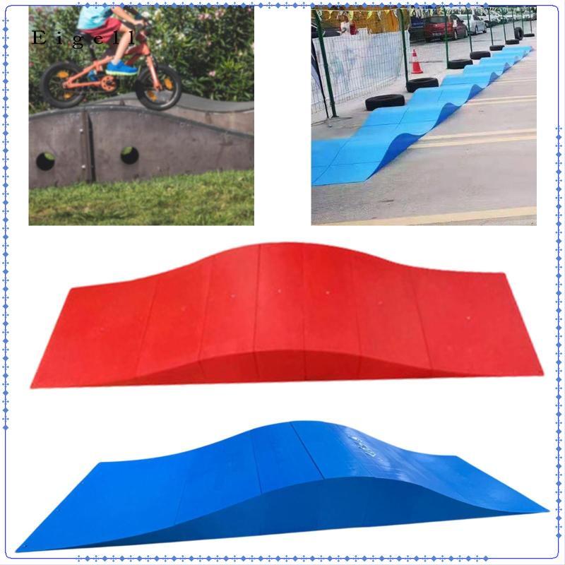 Eigell Skate Ramp Bike Ramp Indoor Outdoor Backyard Wave Ramp Track for ...
