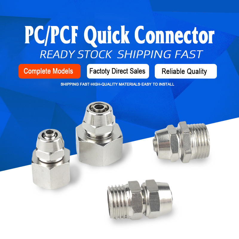 KPC/PCF Thread 1/8 3/8 1/2 1/4 BSP Fittings Pneumatic Air Hose Quick ...
