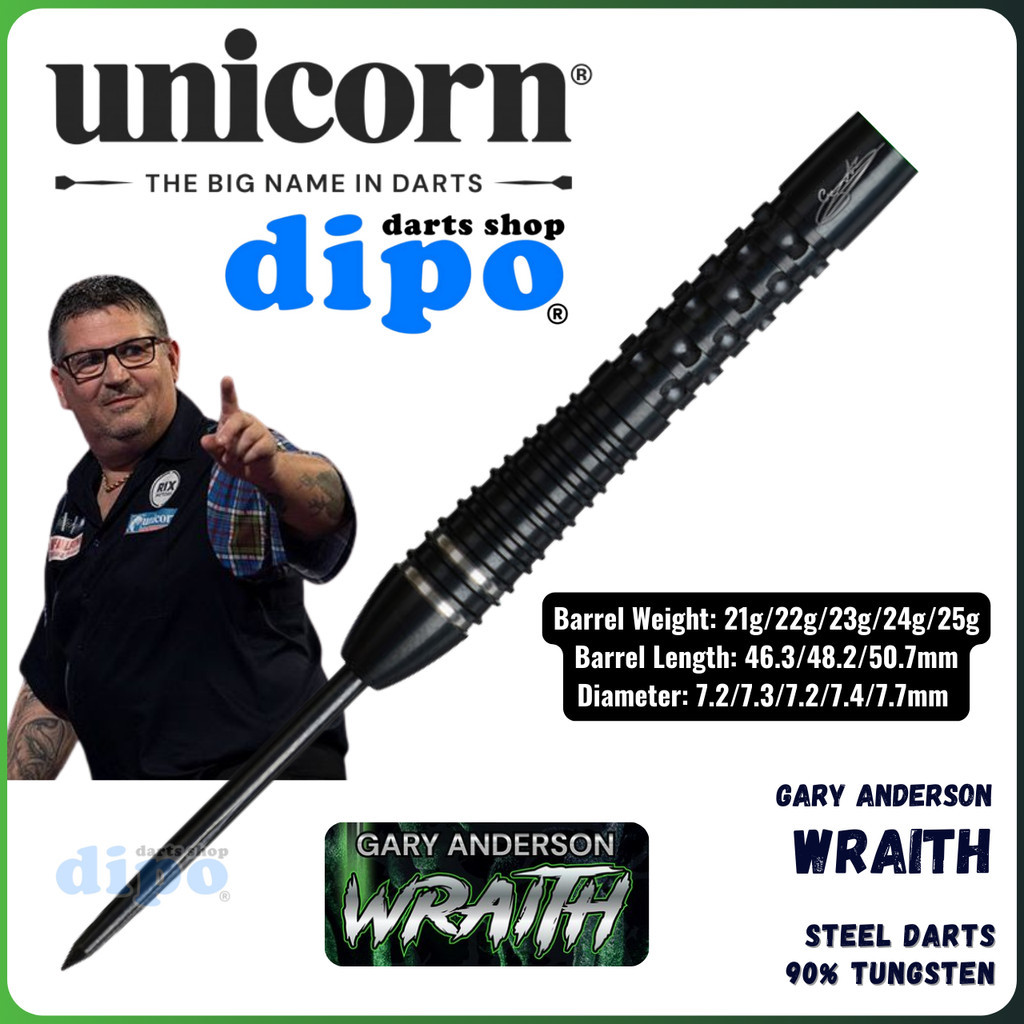 UNICORN WRAITH GARY ANDERSON PHASE 6 (90% Tungsten) - UNICORN Steel ...