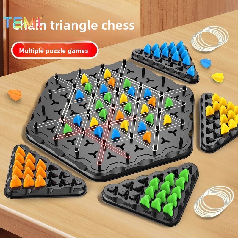 TEMI Multiplayer Geometry Triangle Puzzle Chess Table Games Puzzle Game ...
