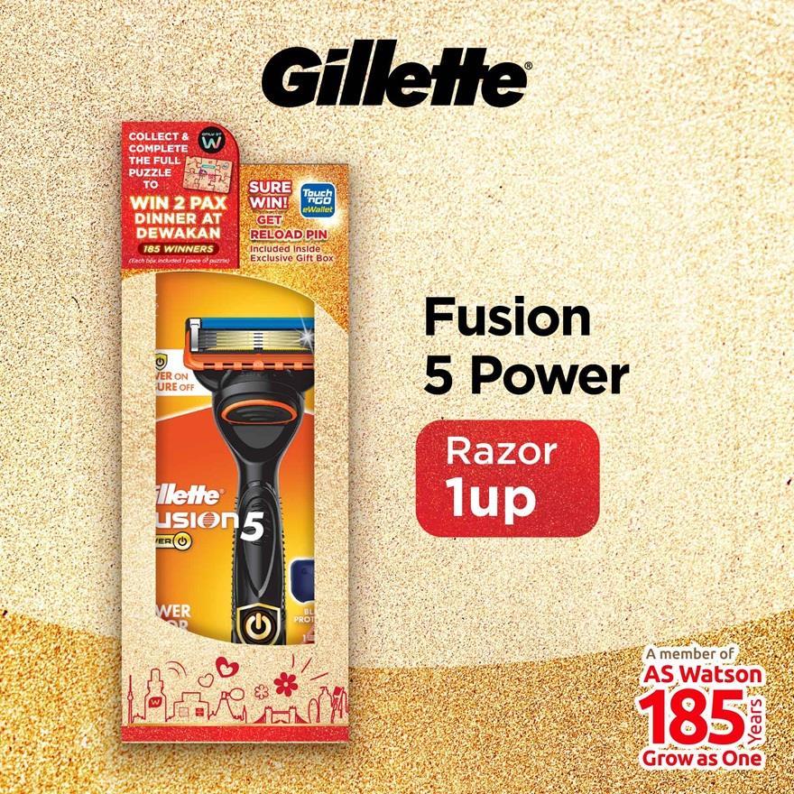 GILLETTE Fusion 5 Power Razor 1 Up | Shopee Malaysia