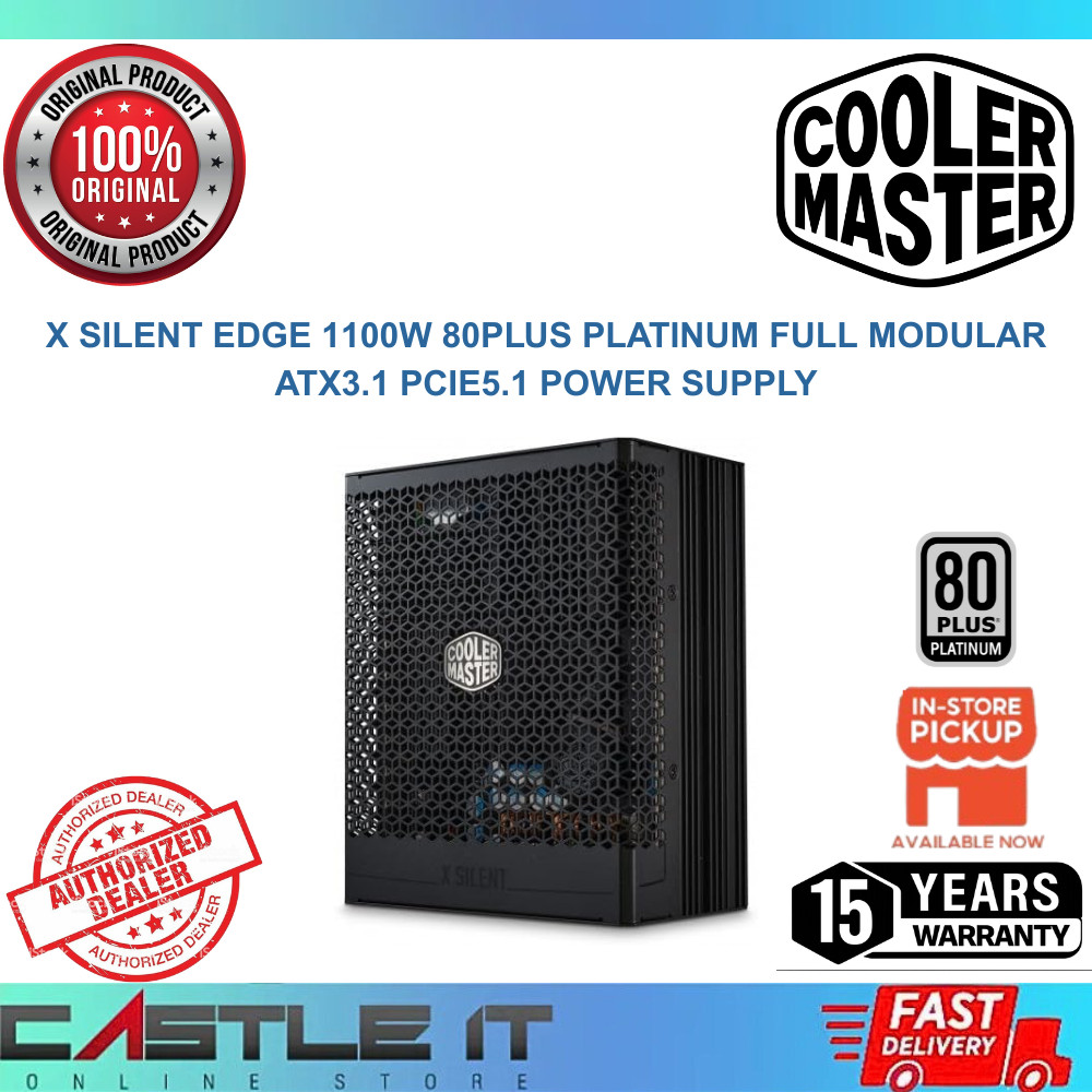 Cooler Master X Silent Edge 1100W 80Plus Platinum Full Modular ATX3.1 ...
