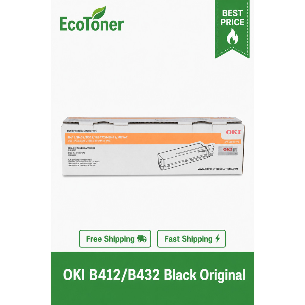 OKI B412 / B432 Original Cartridge 3K/7K/12K | Shopee Malaysia