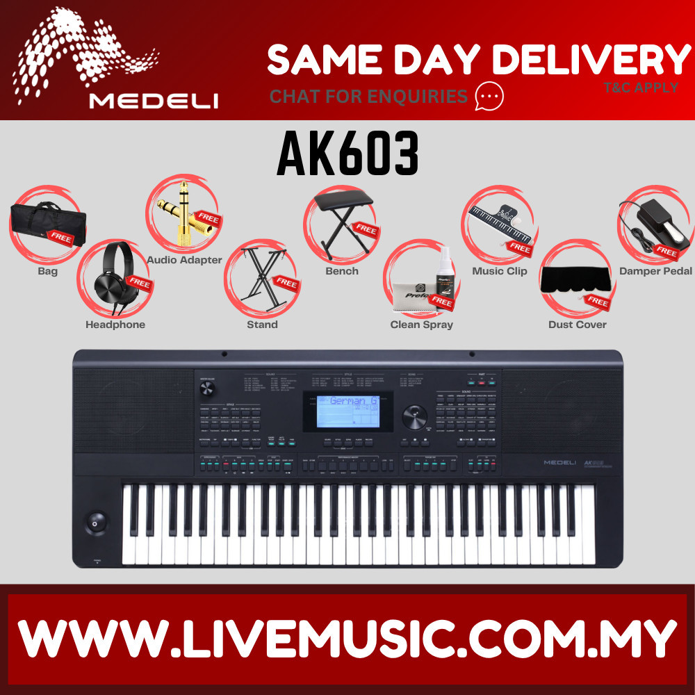 MEDELI AK603 61 KEYS KEYBOARD ( AK-603 / AK 603 ) | Shopee Malaysia