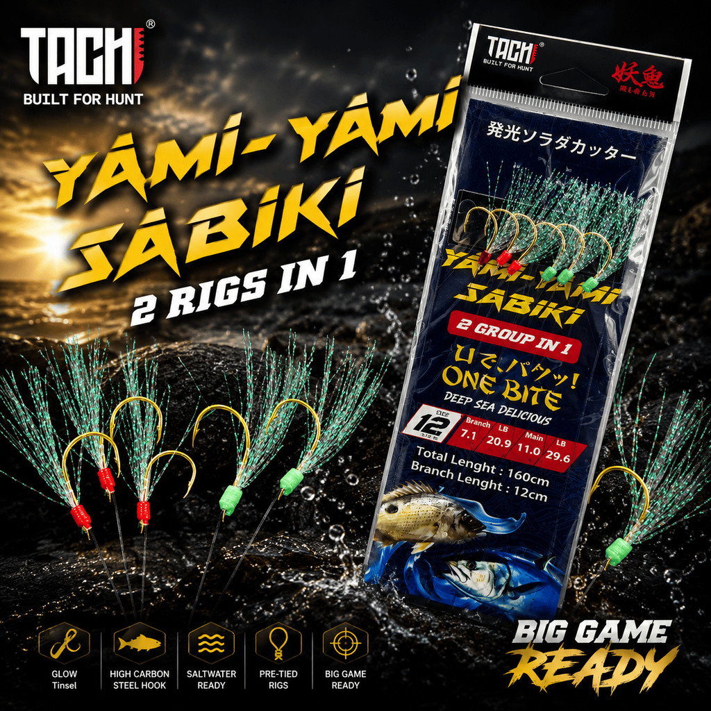 TACHI YAMI-YAMI Apollo Sabiki 2 RIGS IN ONE Day Fishing Apollo Rig Live ...