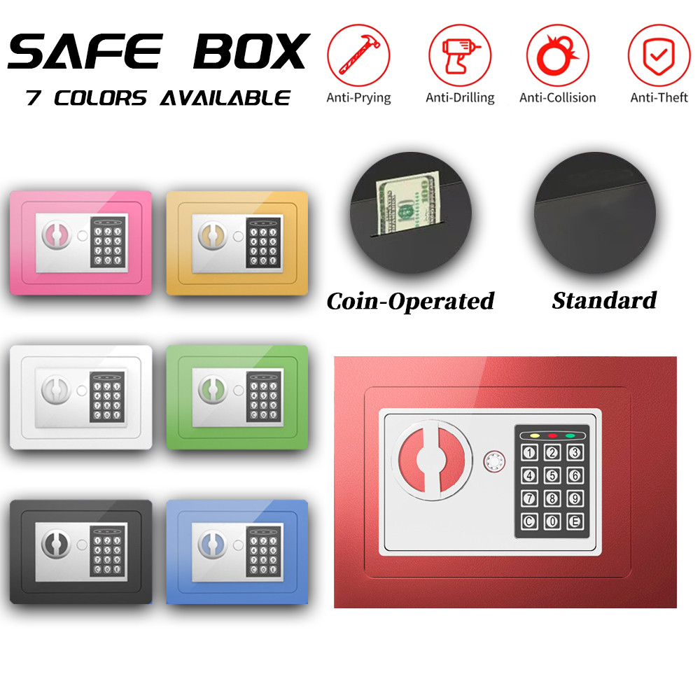 Premium Digital Safety Box Durable Key Lock Anti Theft Security Safe ...