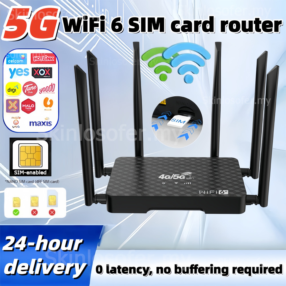 5G Router with SIM Card Slot, Wi‑Fi 6 Speed | Shopee MY