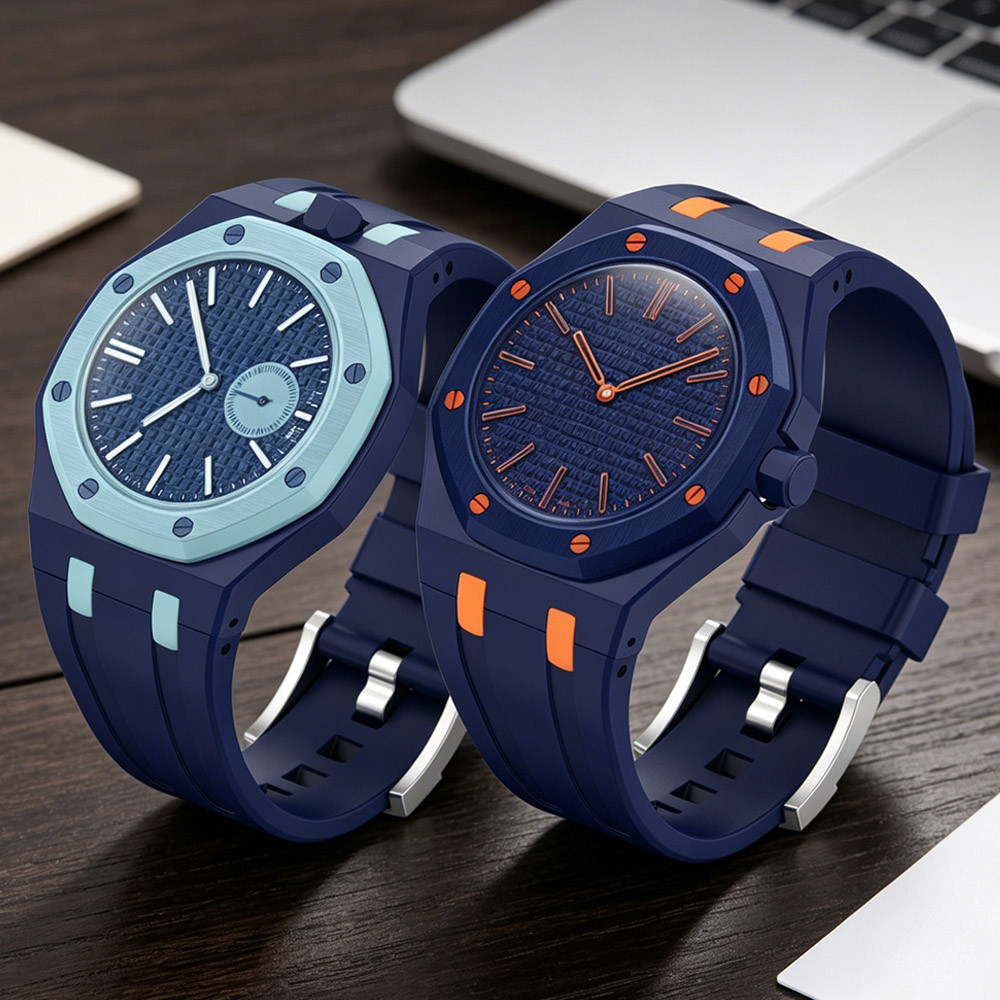 Integrated Silicone Band+PC Case for Swatch X AP Royal Pop Pocket Watch ...