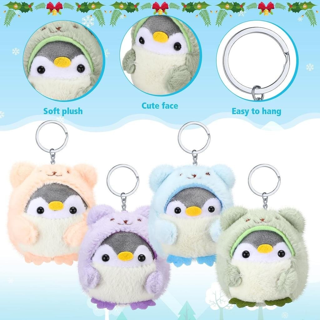 Penguin Plush Keychain Soft Cartoon Doll Bag Pendant Cute Gift Kids ...