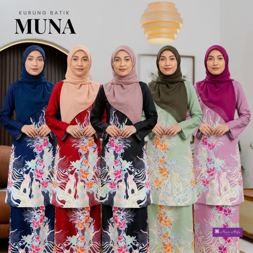 (BATIK UNTUK EVENT ) Baju Kurung Pahang Batik MUNA NOOR ARFA| Baju ...
