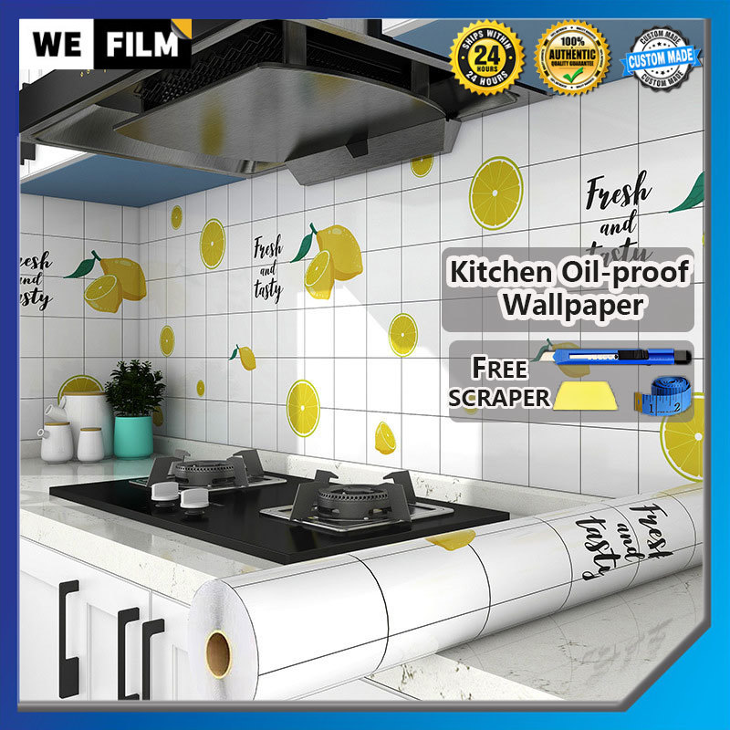 Kitchen Countertops Oil-proof Wallpaper Self Adhesive Waterproof ...