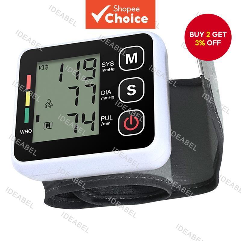 Heart Monitor Tensiometer Wrist Cuff Manometer Sphygmomanometer BP ...