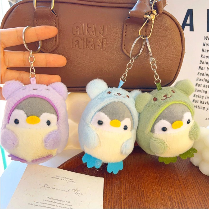 Penguin Plush Keychain Soft Cartoon Doll Bag Pendant Cute Gift Kids ...