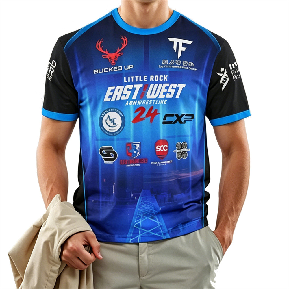 East vs West 24 Jersey 2026 Outdoor Sports Arm Wrestling Match Tops ...