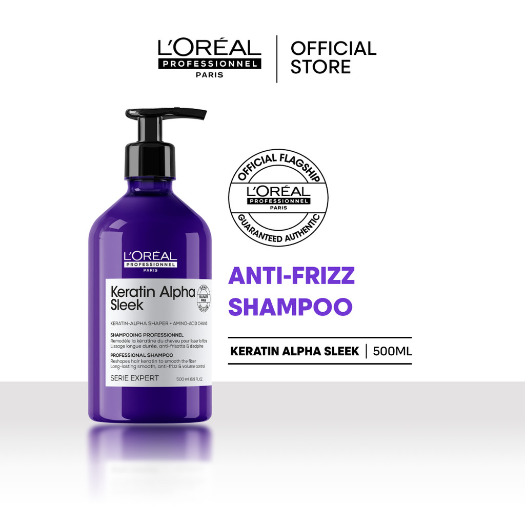 L’Oreal Professionnel Serie Expert Keratin Alpha Shampoo 500ml | Shopee ...