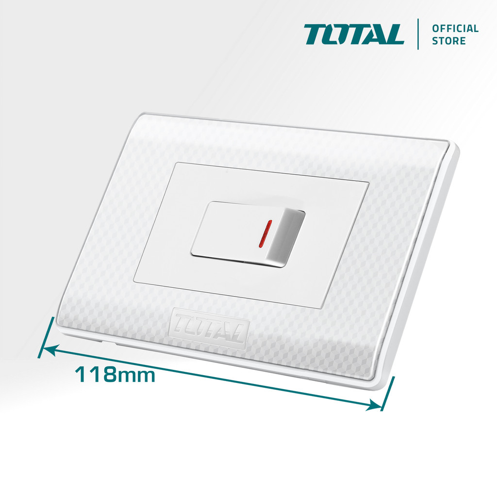TOTAL Tools 1 Gang Switch (118 x 80mm / 45A / 1 Way) THESSH18311 ...