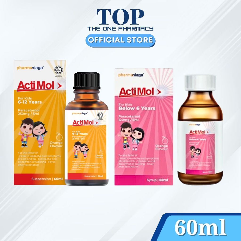 Pharmaniaga Actimol Paracematol Suspension For Kids - Orange Flavour ...