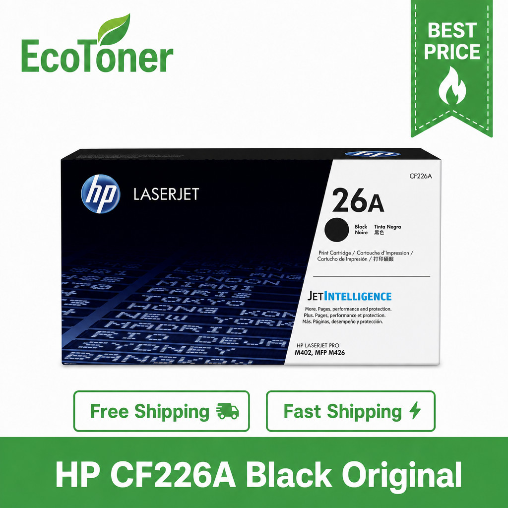 HP CF226A 26A Black Original LaserJet Toner Cartridge CF226A/26A/226A ...