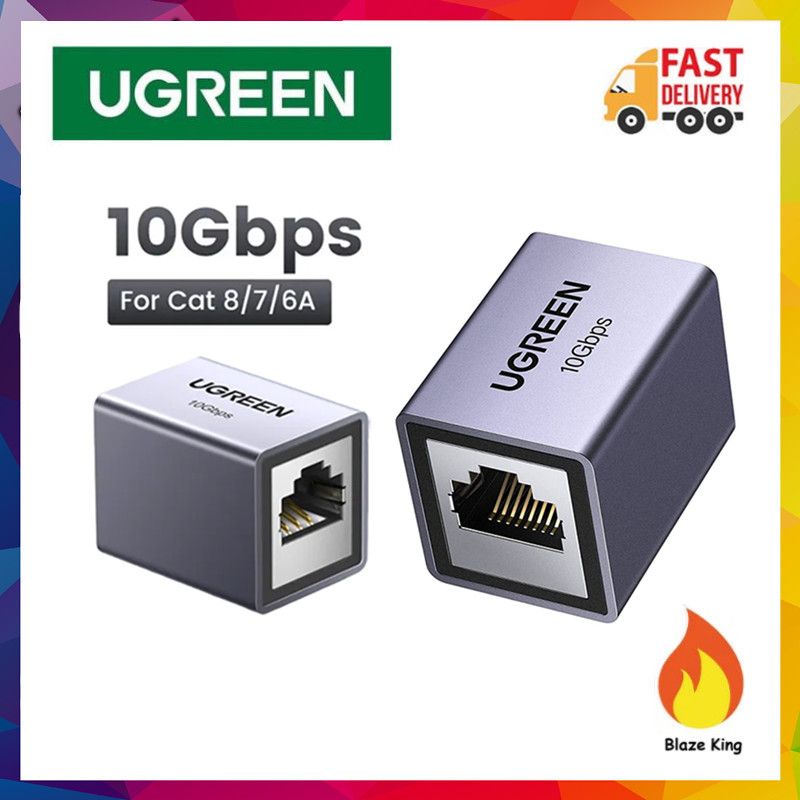 Ugreen 10Gbps RJ45 Ethernet Connector Extend Ethernet Cable | Shopee ...
