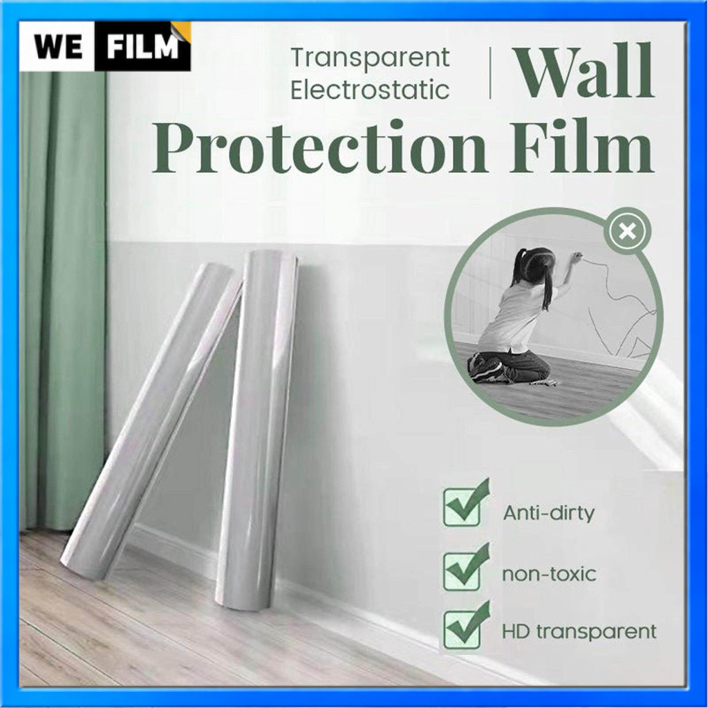 Static Cling Wall Protective Film Oil Proof Heat Resistant Wall Sticker ...