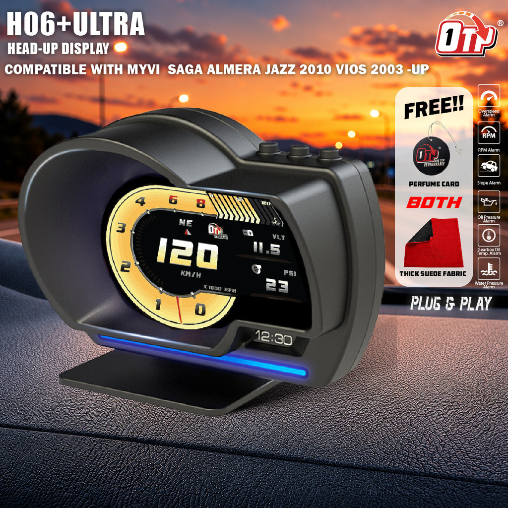 OTP Car OBD GPS OBD2 HUD Meter Alza Myvi Axia Bezza Viva Vios City ...