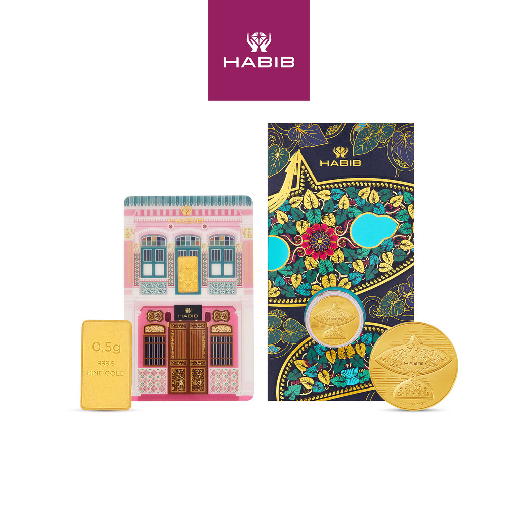HABIB 0.5g 999.9 Gold Bar (Peranakan) and Wau Collection | 999.9 Gold ...
