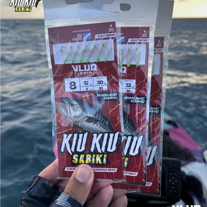 VLUQ FISHING - KiuKiu Sabiki Rig - Mata Apollo Umpan Hidup Ikan Selar ...