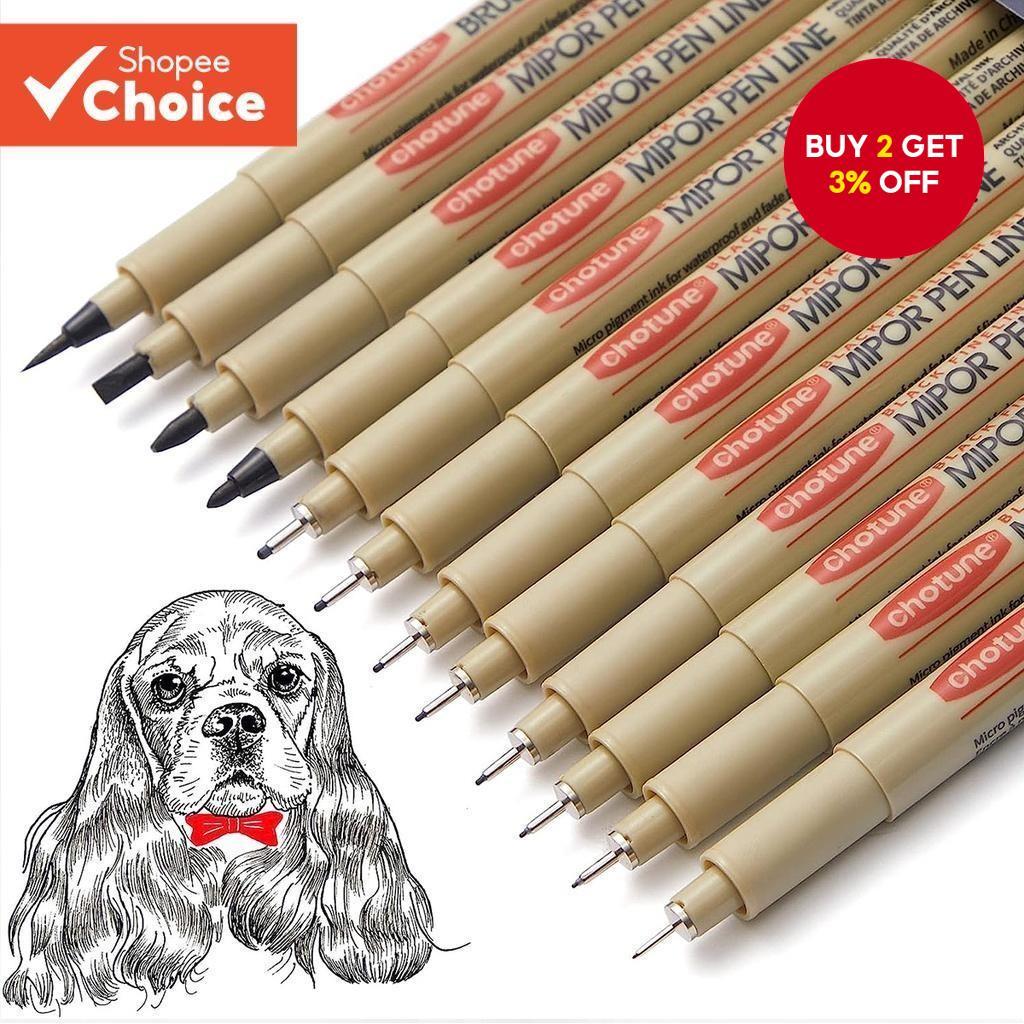 Manga Needle Waterproof Hook Line Pen Set Drawing Pens for Sketch ...