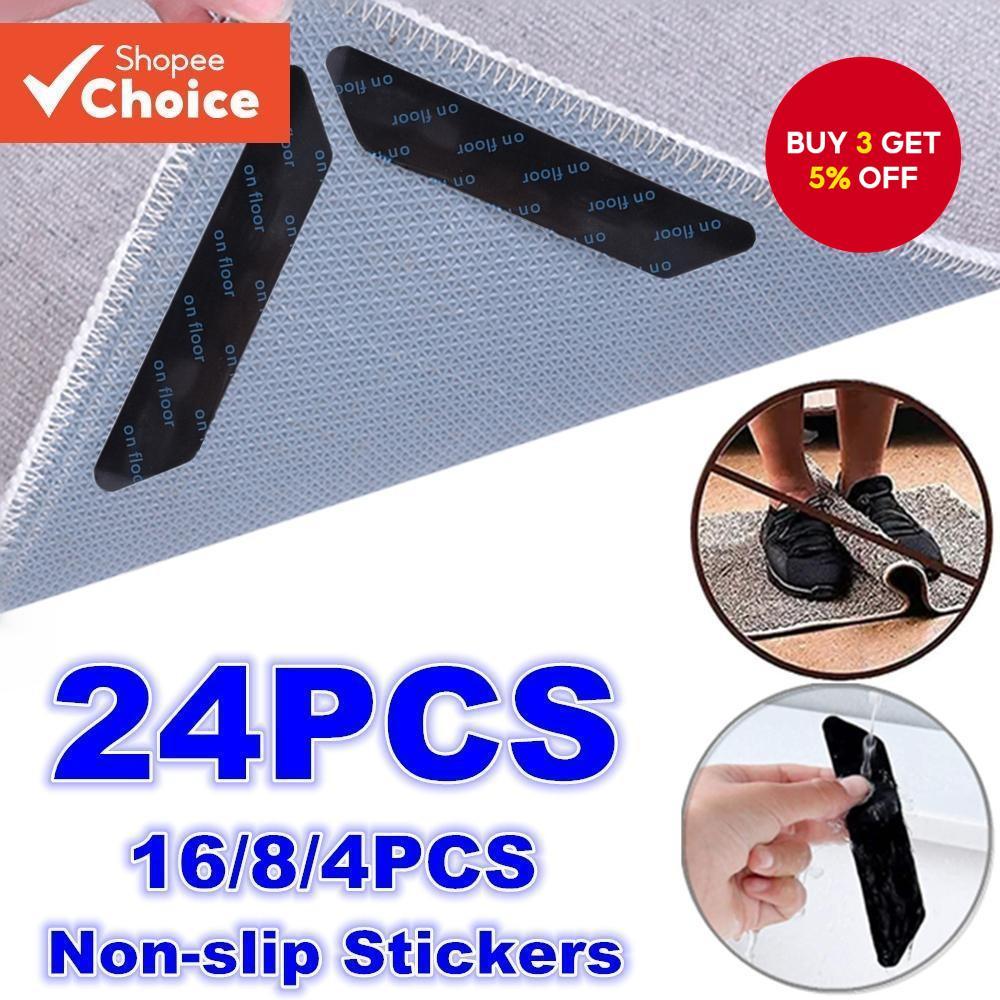 Reusable Non-Slip Carpet Stickers: Washable Rug Adhesives to Prevent ...