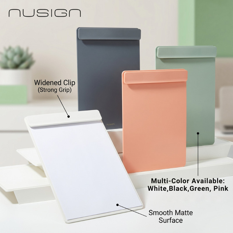 Deli Nusign Clipboard File A4 Premium Strong Clip Paper Board Document ...