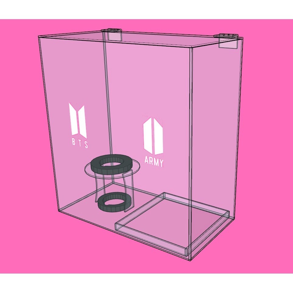 BTS Lightstick Version 3 Armybomb/ BTS Lightstick Box/ BTS Acrylic Box ...