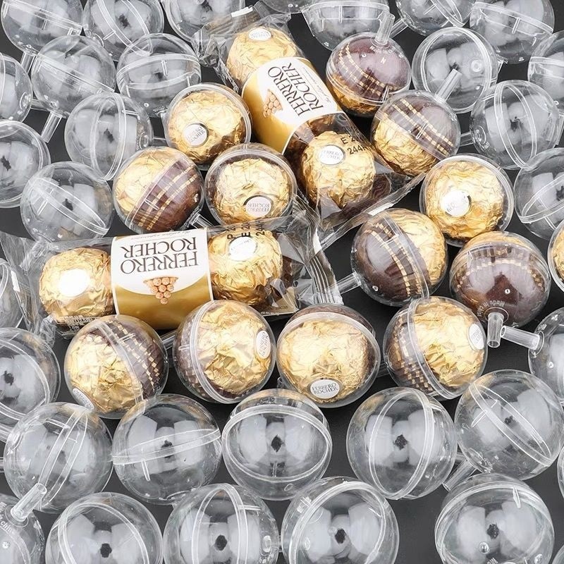 Chocolate Fixed Receptacle Transparent Spherical Round Shell Ferrero ...