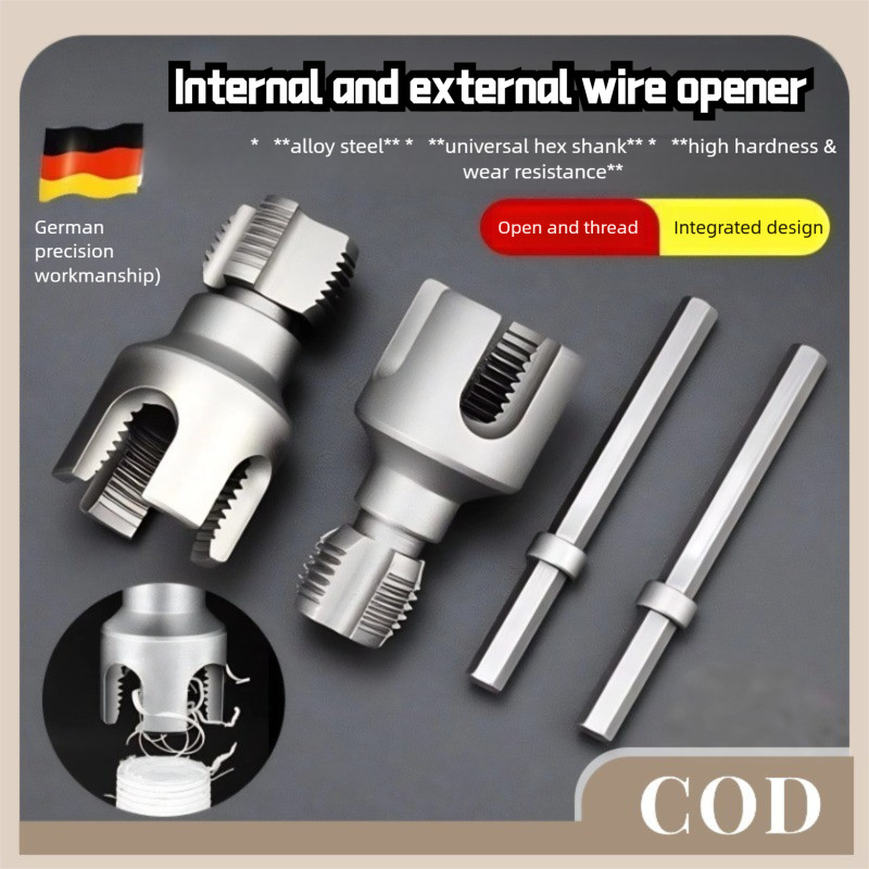 PPR Pipe Threading Tool 4 6 Points Internal External Thread Cutter Set ...