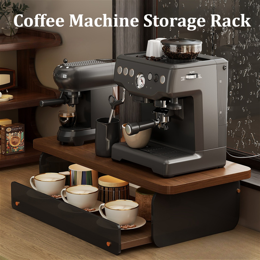 Coffee Machine Storage Rack Coffee Bar Tabletop Organizer Coffee Cup ...