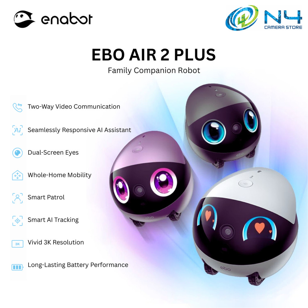 EBO Air 2 Plus CCTV Camera | Whole Home Mobility | Smart AI Tracking ...