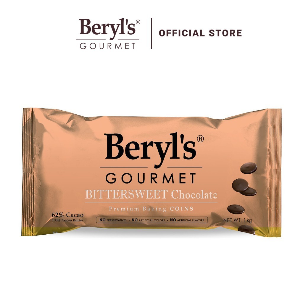 Beryl's Gourmet Bittersweet Baking Dark Chocolate Coins 62% (1kg ...