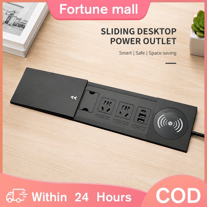 Embedded Desktop Socket Side Sliding Hidden Socket With Conference ...