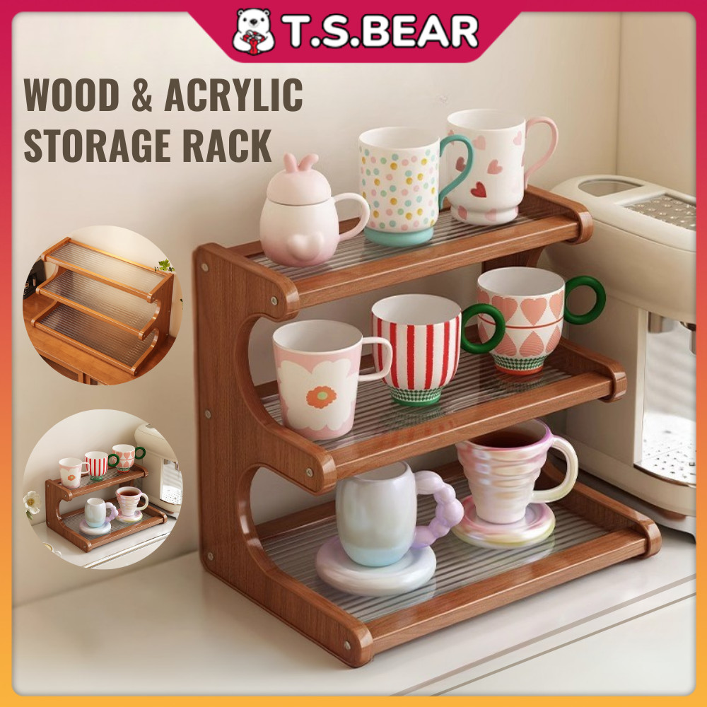 Multi-Layer Kitchen Storage Rack Spices Rack Mug Cup Display Rack Shelf ...