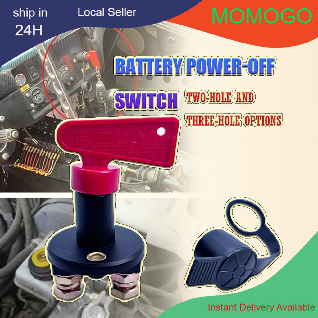 2/4Holes Battery Isolator Switch Power Kill Cut Off Switch Car Truck ...