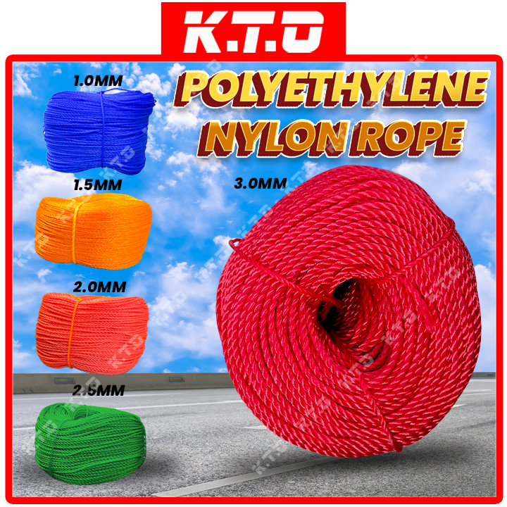 1 Roll Polyethylene Nylon Rope Random Color PE Monofilament Rope 1.0mm ...