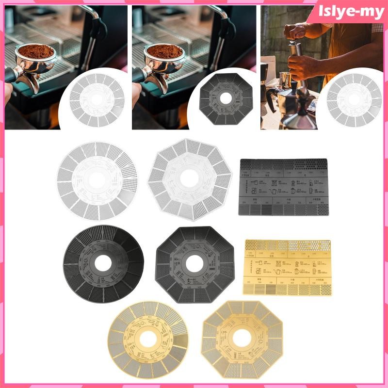 [LslyeMY] Coffee Grind Ruler Professional,Compact Fine to Coarse ...