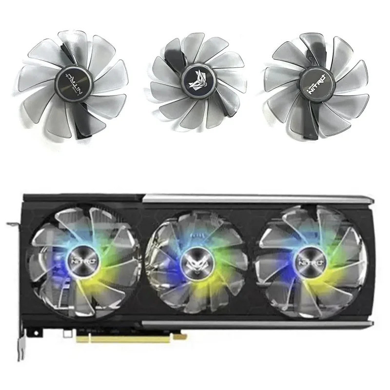 Original Color LED GPU Fan 95MM FD10015M12D 85MM FDC10H12D9-C for ...