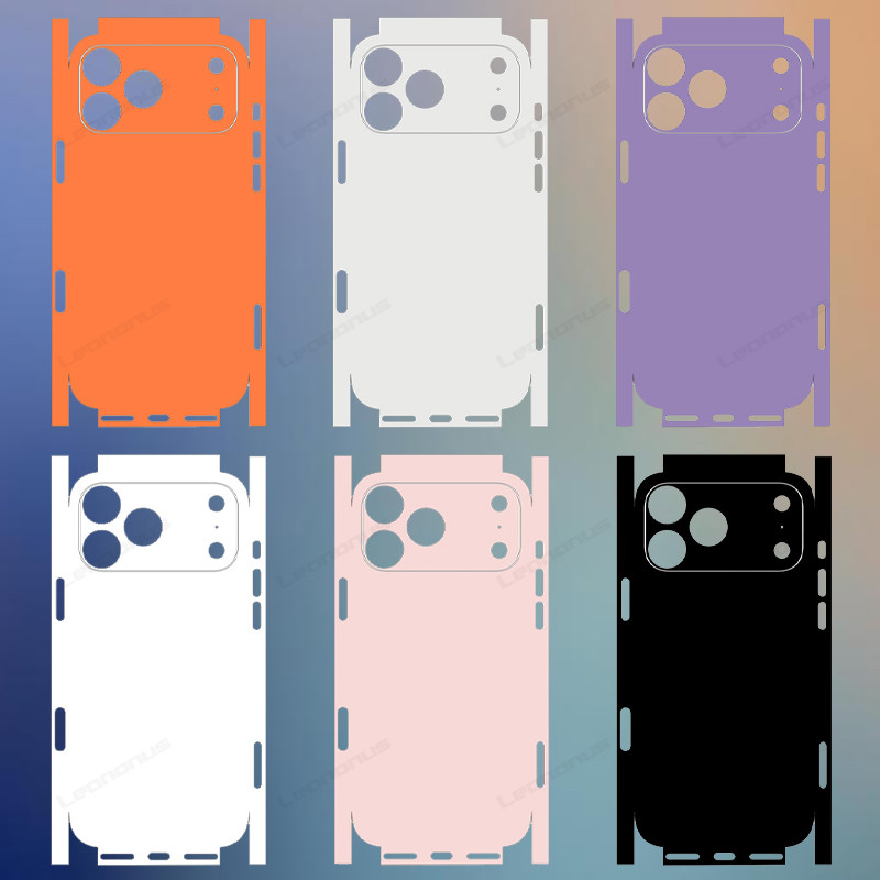 Solid Color Decal Skin Compatible for iPhone 17 Pro Max 17 Air Back ...