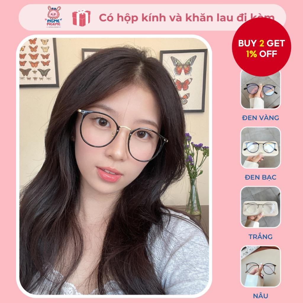 Korean-Style Oval-Shaped Influencer-Style Natural-Look Flat-Lens ...