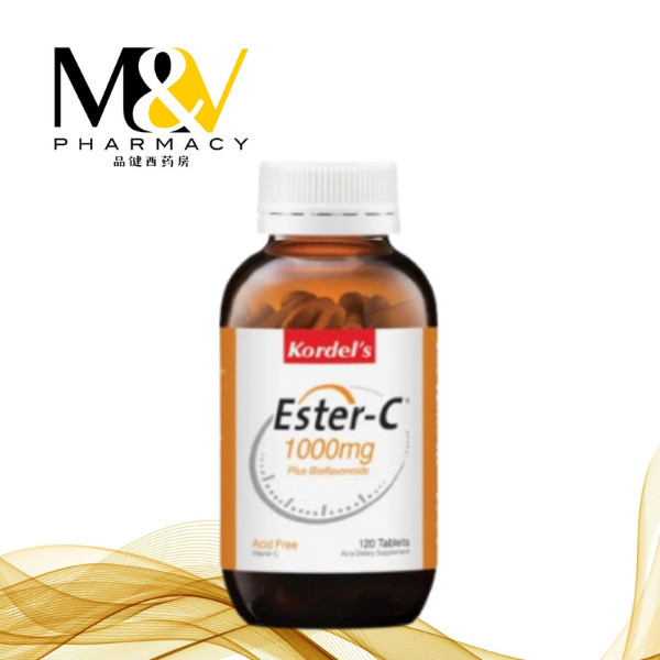 [SATU BOTOL 120S] KORDEL’S ESTER-C 1000MG TABS 120S EXP04/2027 | Shopee ...