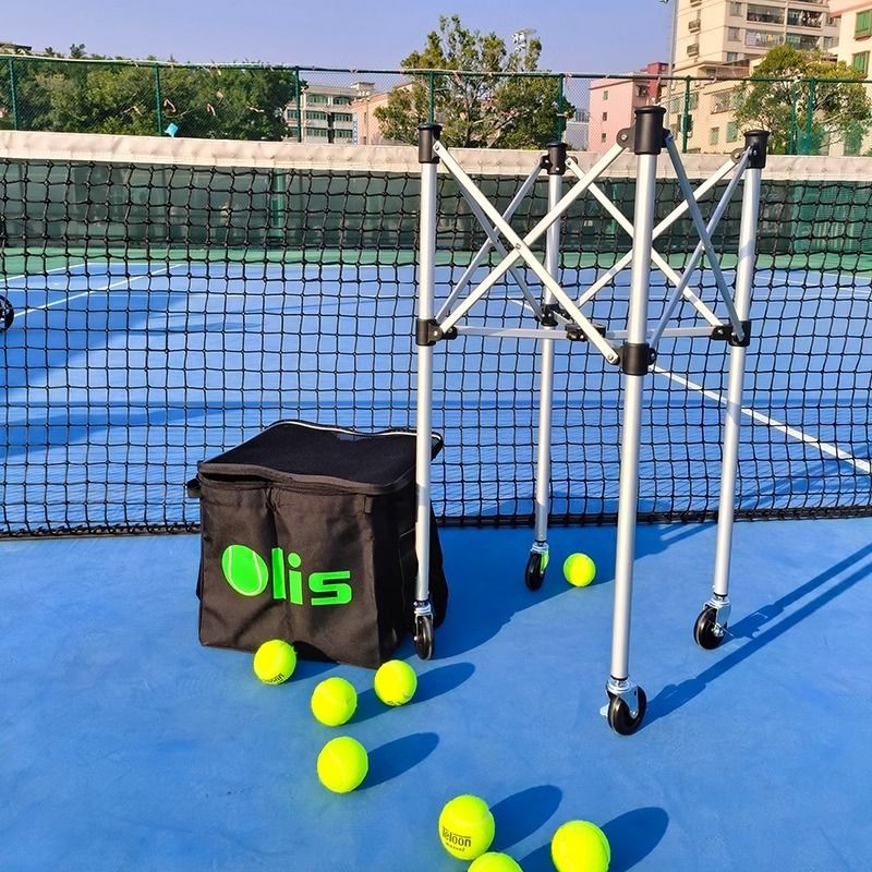 Foldable tennis coach car aluminum alloy tennis car frame to pick up ...