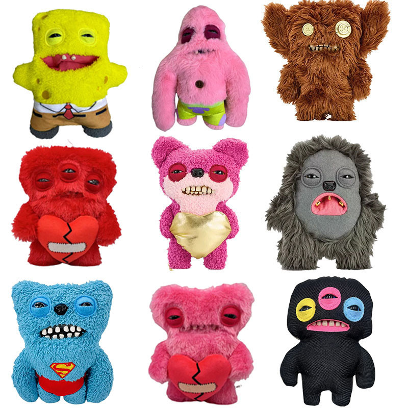 2025 Fuggler Plush Toy V1V2V3 Tooth Monster Doll Funny Ugly Monster ...