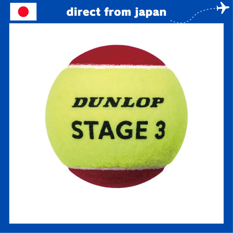 Dunlop Stage 2 - Lot De 3 Balles De Tennis Orange Pour Enfants Et Débutants - 50% Plus Lentes, Idéales Pour Progresser
