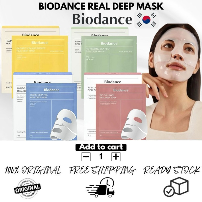 Biodance Sheet Mask Collection / Bio Collagen Real Deep Mask Hydro ...